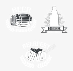 啤酒节标志时尚啤酒图标标签高清图片