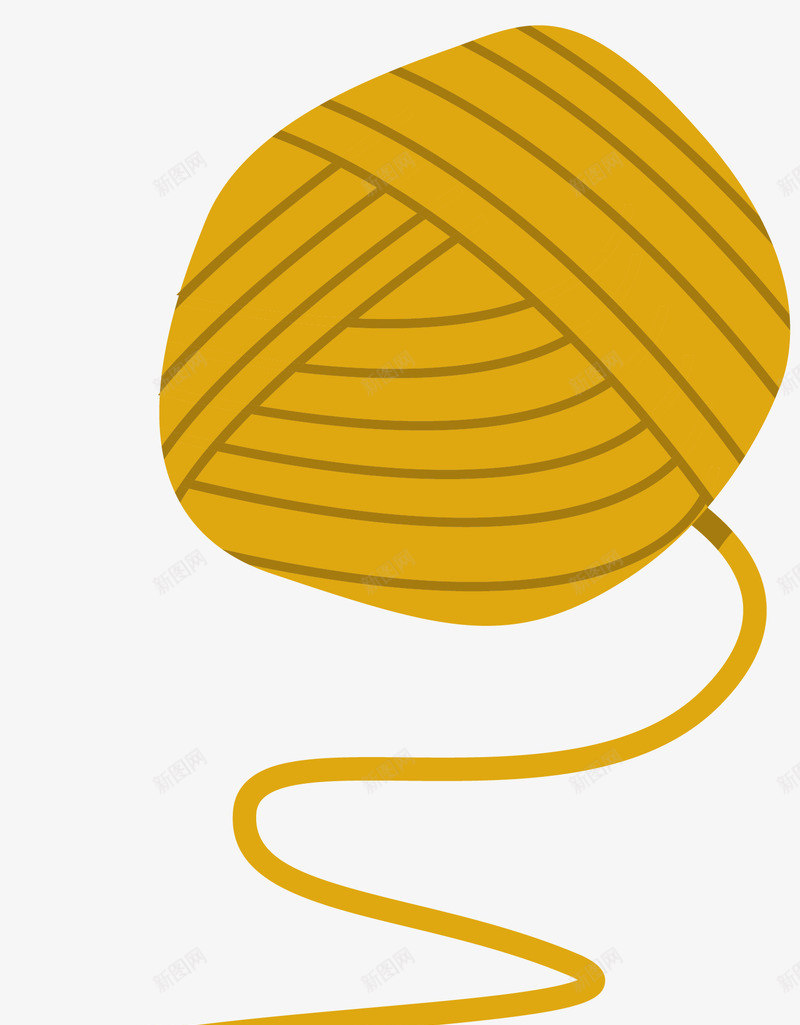 黄色简单毛线球矢量图ai免抠素材_88icon https://88icon.com 卡通毛线球 卡通风格 彩色毛球 毛线 矢量图 矢量毛线球 简单风格 黄色 黄色毛线球