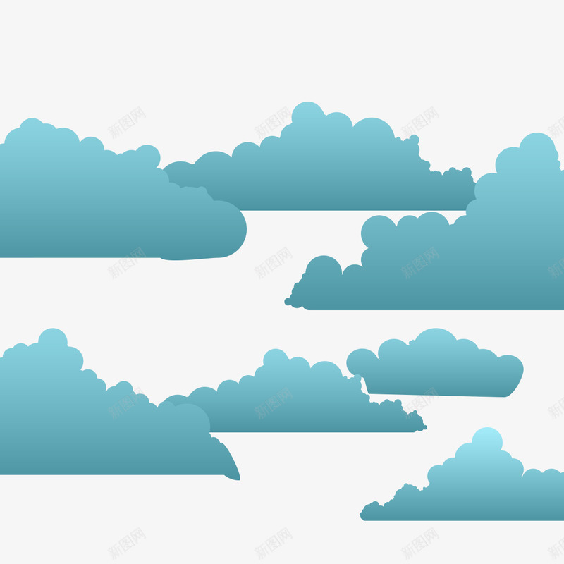 二次元云朵蓝色可拆分png免抠素材_88icon https://88icon.com 二次元 二次元天空 云朵 卡通 天空 蓝色