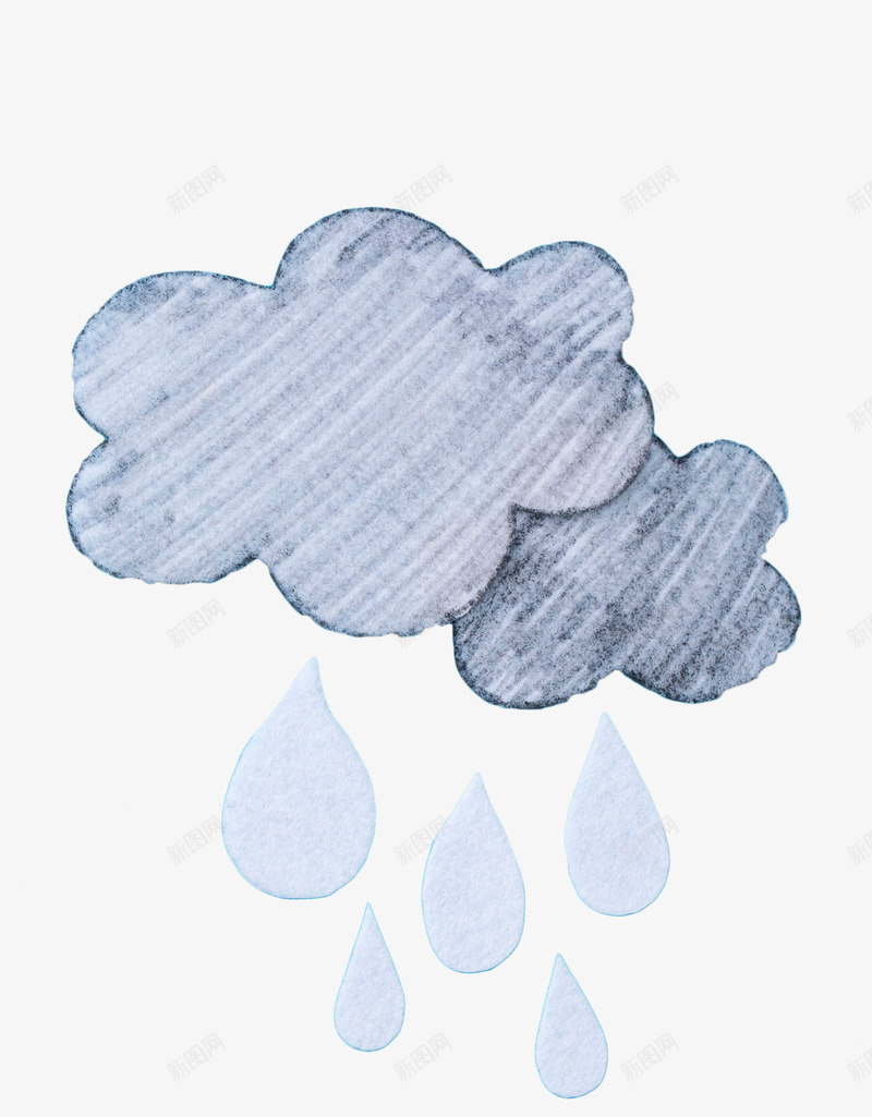 手绘乌云雨点png免抠素材_88icon https://88icon.com 下雨 乌云 云朵 剪纸雨滴 卡通雨点 手绘 雨水 雨滴