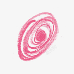 粉红色粉笔圆圈素材