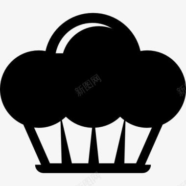 食品罐蛋糕象征图标图标