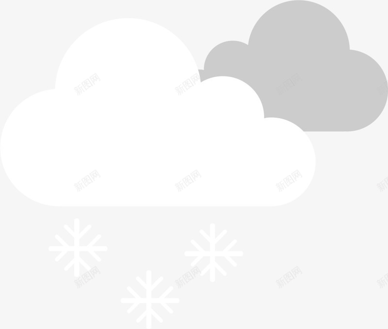 白色卡通下雪云朵png免抠素材_88icon https://88icon.com 3月23日 下雪 世界气象日 云彩 云朵 天气 气象 浮云
