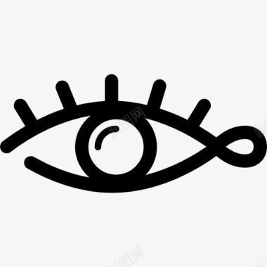 眼睛人体部分的形状图标图标