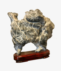 骆驼形状天然灵璧石摄影素材