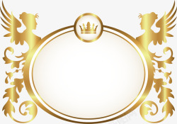 奢华皇冠奢华金色圆圈高清图片