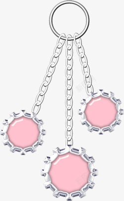 粉色链子可爱铁链子高清图片