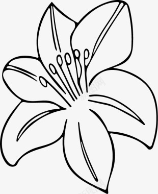 黑白树卡通简约黑白插画小清新花朵图标图标