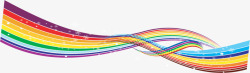 创意形状彩虹线条合成素材