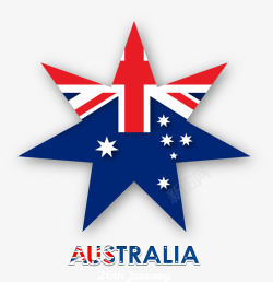 枫叶形状澳大利亚国旗素材