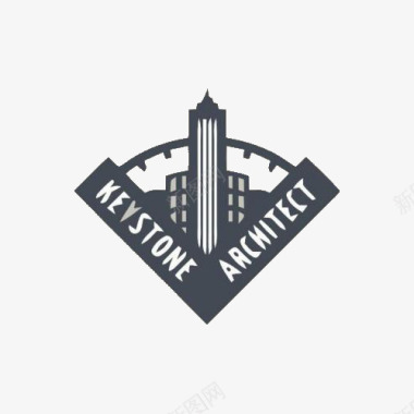 简约城堡logo图标图标