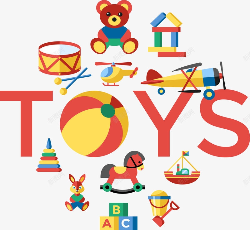 儿童玩具拼图矢量图eps免抠素材_88icon https://88icon.com TOYS 儿童玩具 玩具 矢量素材 矢量图
