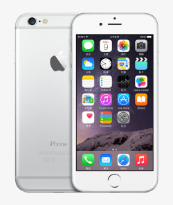 银色iPhone6手机素材