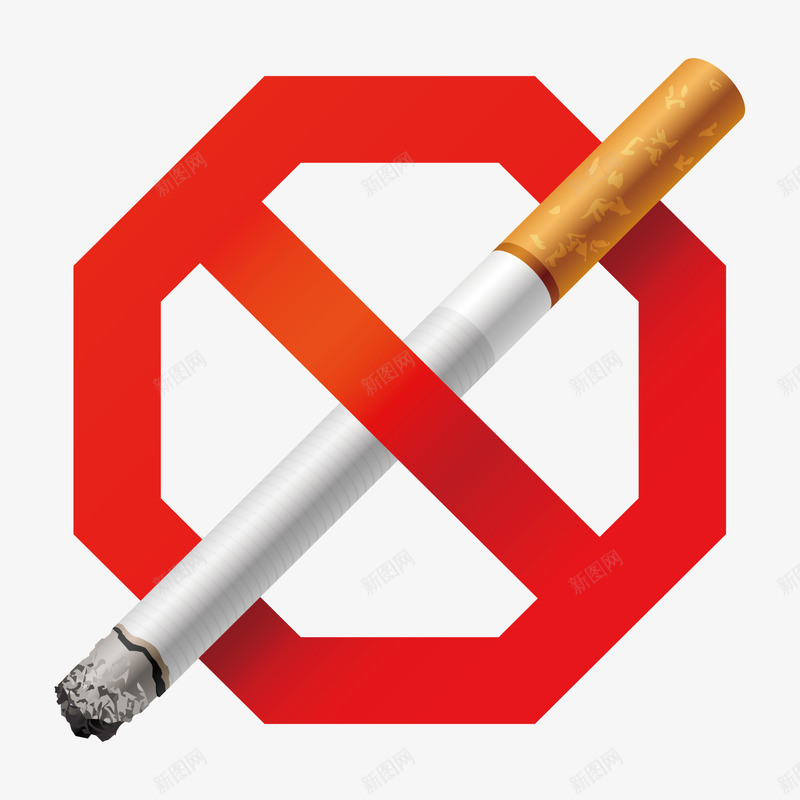 创意世界无烟日禁止吸烟矢量图ai免抠素材_88icon https://88icon.com 世界无烟日 健康 创意设计 无烟世界 禁止吸烟 禁烟标签 香烟 矢量图