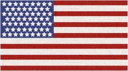 美国国旗红蓝装饰背景素材