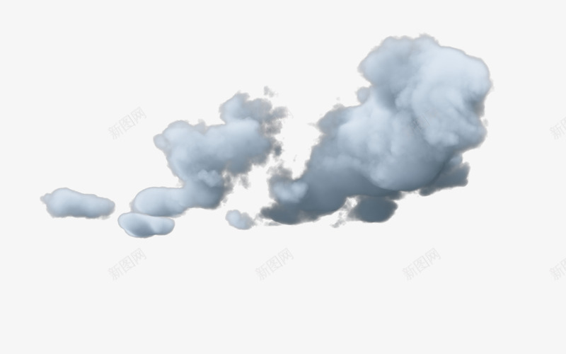云彩装饰png免抠素材_88icon https://88icon.com 乌云 云 矢量装饰 装饰 飘着的云
