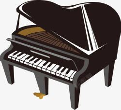 弹奏音乐卡通钢琴高清图片