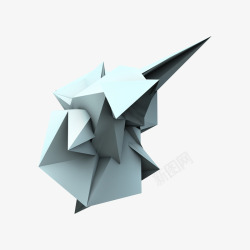 折纸形状折纸立体几何高清图片