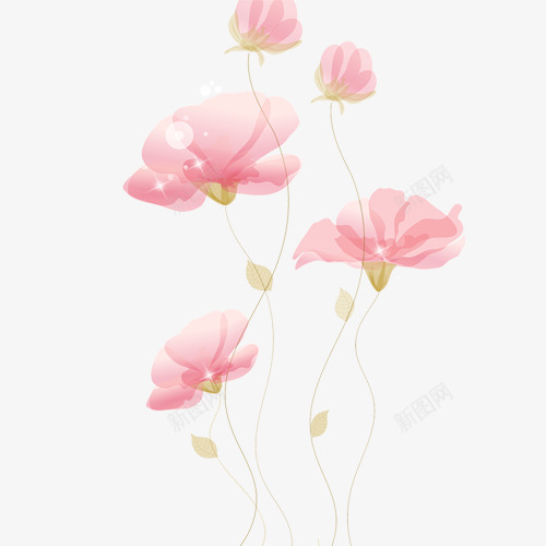 鲜艳的花朵png免抠素材_88icon https://88icon.com 植物 粉色 花奔 花朵 鲜花