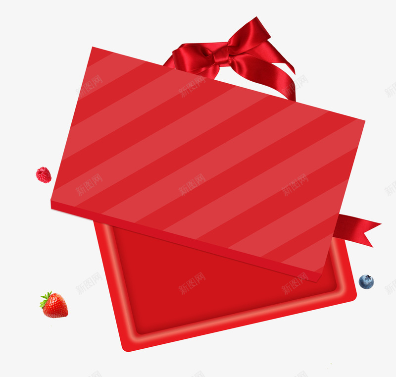 红色礼物盒装饰图案png免抠素材_88icon https://88icon.com 免抠PNG 开盖的盒子 礼物盒 红色 蝴蝶结 装饰图案