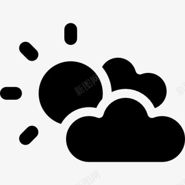 云朵云彩云天气图标图标