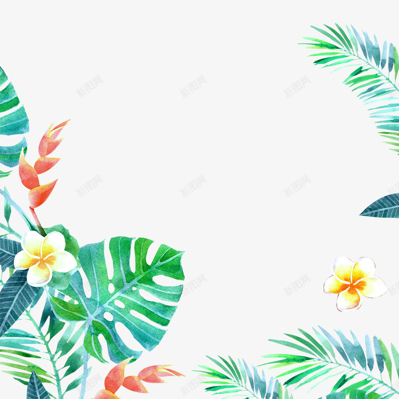 植物花边psd免抠素材_88icon https://88icon.com 创意卡通 卡通插图 插图 植物花边 鲜花框