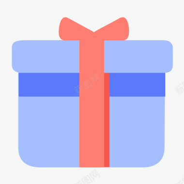 智能手机网页扁平化礼物盒矢量图图标图标