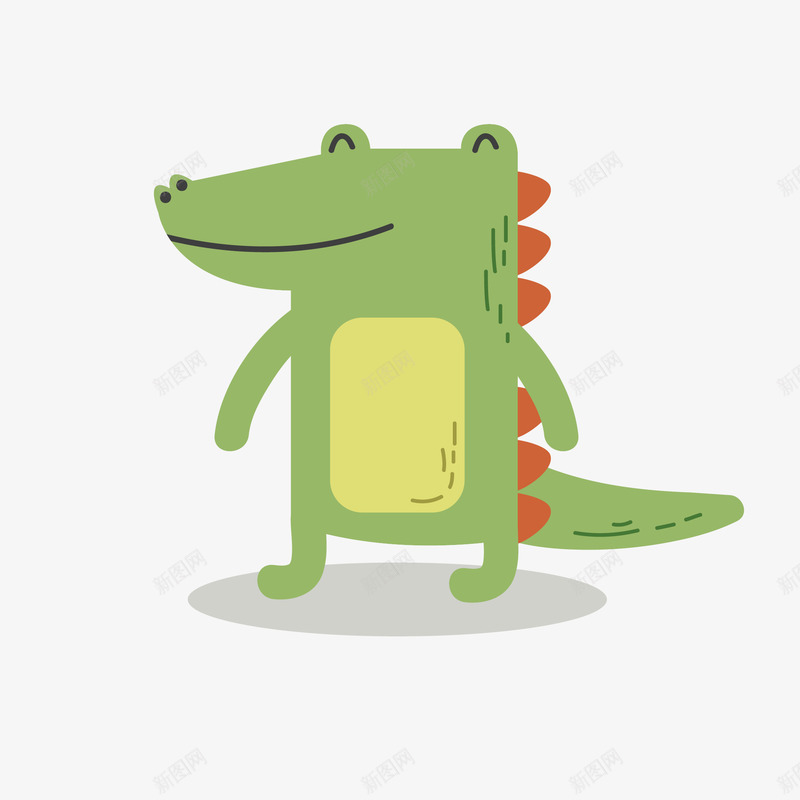 卡通鳄鱼png免抠素材_88icon https://88icon.com 动物 动物插画 卡通 卡通动物 可爱动物 小动物 鳄鱼