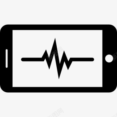 手机威锋图标智能手机的屏幕与声线图标图标