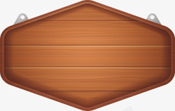 六边形木板矢量图素材