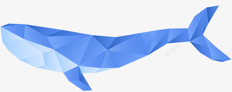 多边形抽象鲸鱼元素矢量图ai免抠素材_88icon https://88icon.com 动物 多边形 抽象 矢量鲸鱼 鲸鱼 矢量图