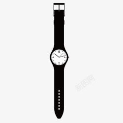 手表带黑白手表带表刻度表矢量图高清图片