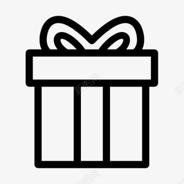 礼物盒圣诞礼物盒子图标图标