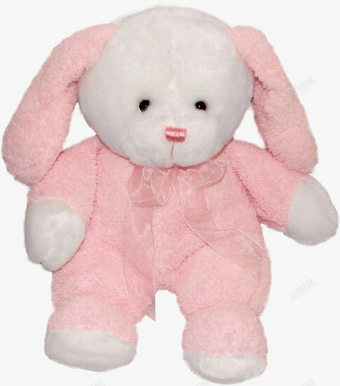 粉色兔兔熊png免抠素材_88icon https://88icon.com 产品实物 儿童玩具 布偶公仔 毛绒玩偶 生日礼物玩偶 穿衣服的熊