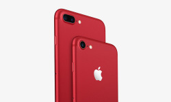 红色特别版红色苹果手机7图标高清图片