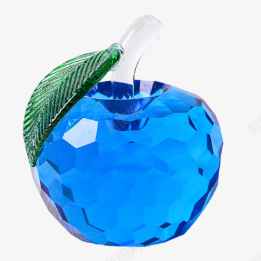 蓝瓶子蓝水晶苹果图标图标