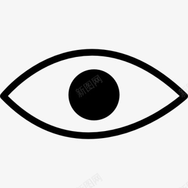 眼睛的人或动物的图标图标