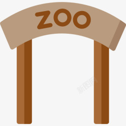 简洁动物园大门动物园大门高清图片