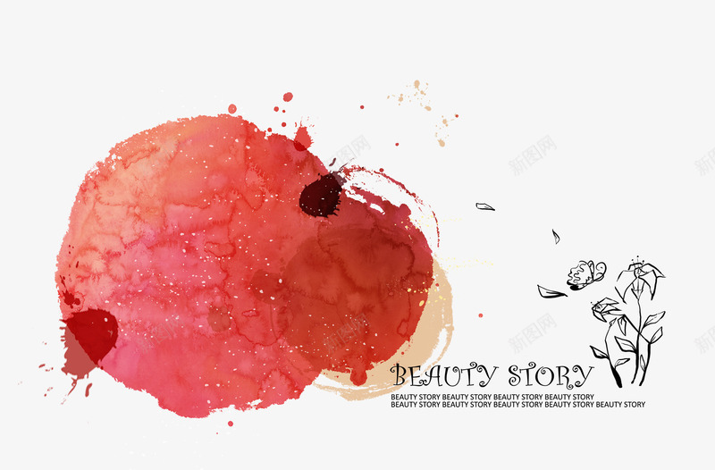 化妆品海报背景png免抠素材_88icon https://88icon.com 化妆品 化妆品海报 海报背景 素材背景 红色 背景 背景海报