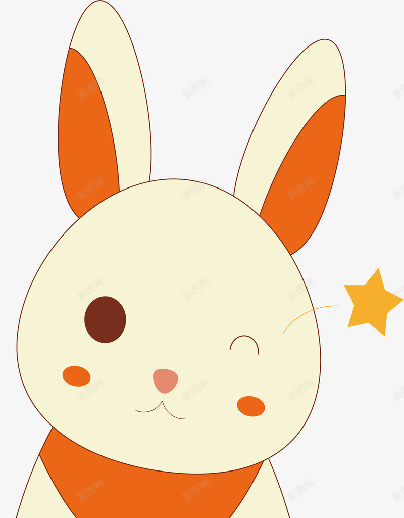 可爱小兔动物插画矢量图ai免抠素材_88icon https://88icon.com 动物 可爱 可爱动物 小兔 小兔动物 插画 矢量图