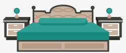 床的样式榻榻米样式家庭床矢量图高清图片