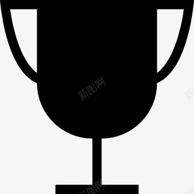 黑色的轮廓形状的奖杯体育图标图标