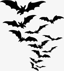 蝙蝠群动漫形象素材