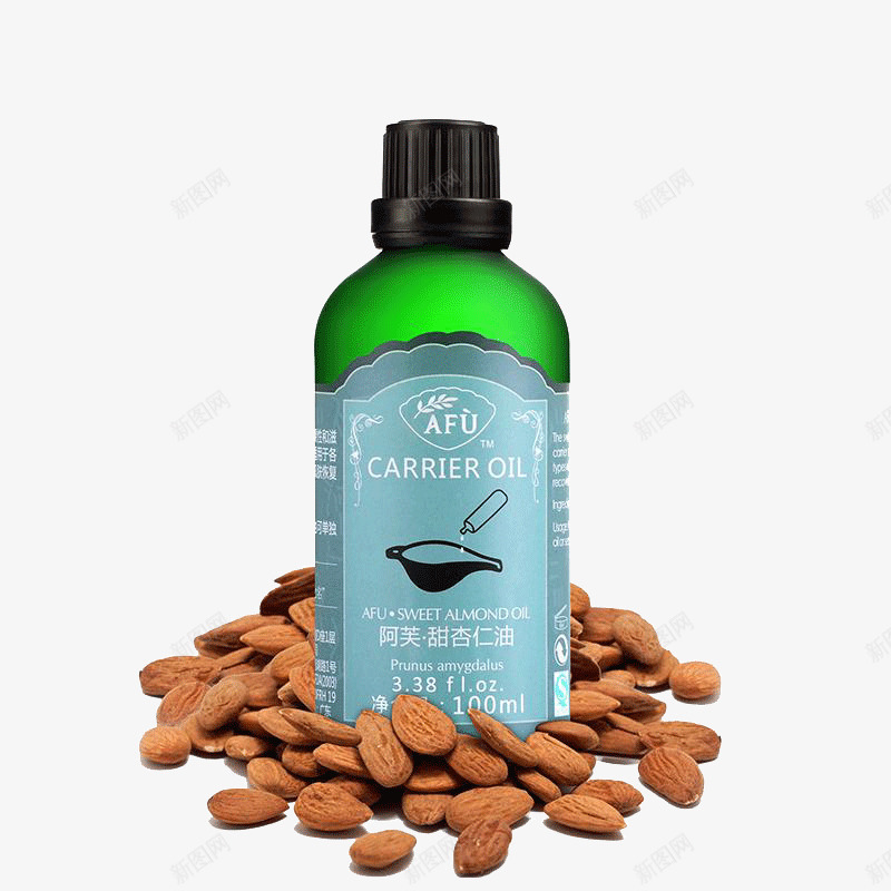 阿芙甜杏仁油png免抠素材_88icon https://88icon.com 产品实物 化妆品 杏仁果 油 甜杏仁油 精油 美妆 阿芙