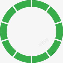 绿色圆圈虚线圆素材