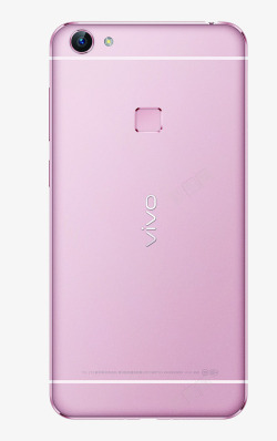 粉色vivo智能手机背面素材