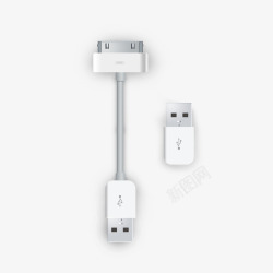 苹果手机USB数据线素材