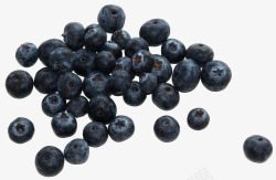一堆散落的美味蓝莓素材