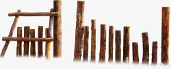 木质篱笆墙素材