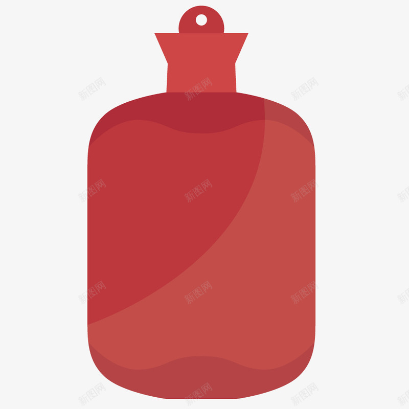 容器水壶png免抠素材_88icon https://88icon.com 形状 暖手袋 模型 水袋 红色